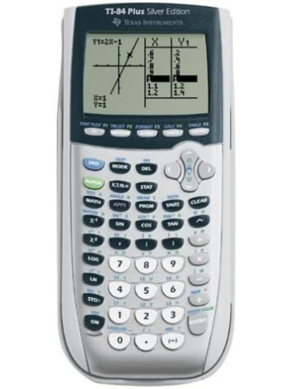 Graphing Calculator for Calculus & Engineering - USB, 21 Apps, TI-84 Plus Silver